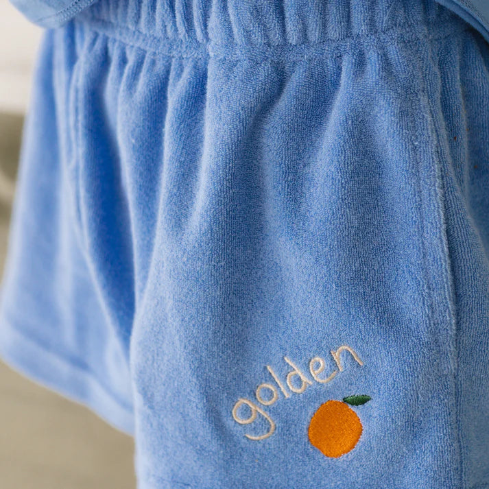 Farm Fresh Boy Shorts Pool Blue