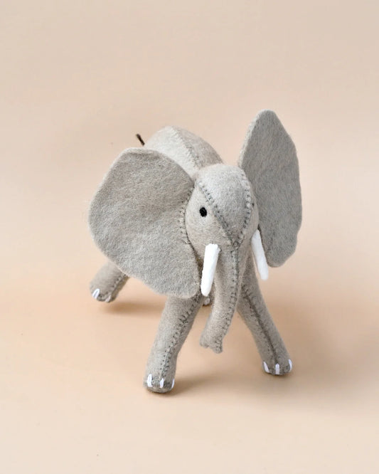 Felt Elephant Soft Toy for Safari Play (New)