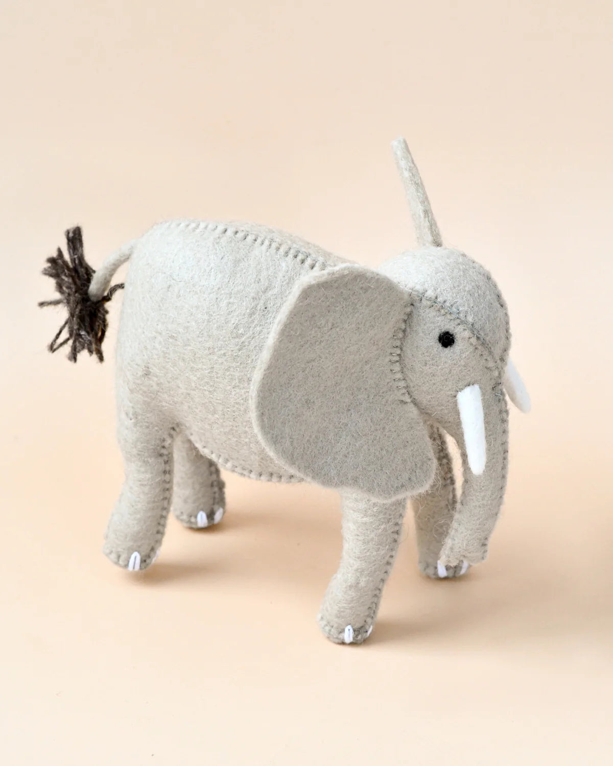 Felt Elephant Soft Toy for Safari Play (New)