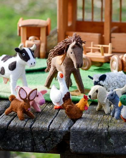 Felt Farm Animals Set of 10