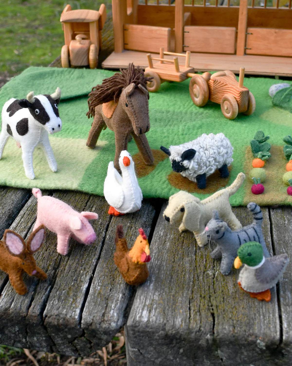 Felt Farm Animals Set of 10