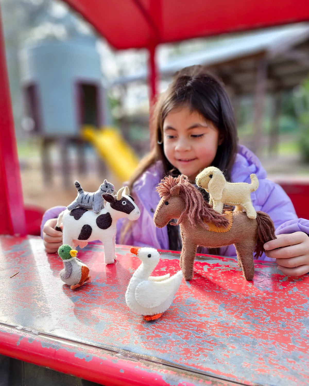 Felt Farm Animals Set of 10