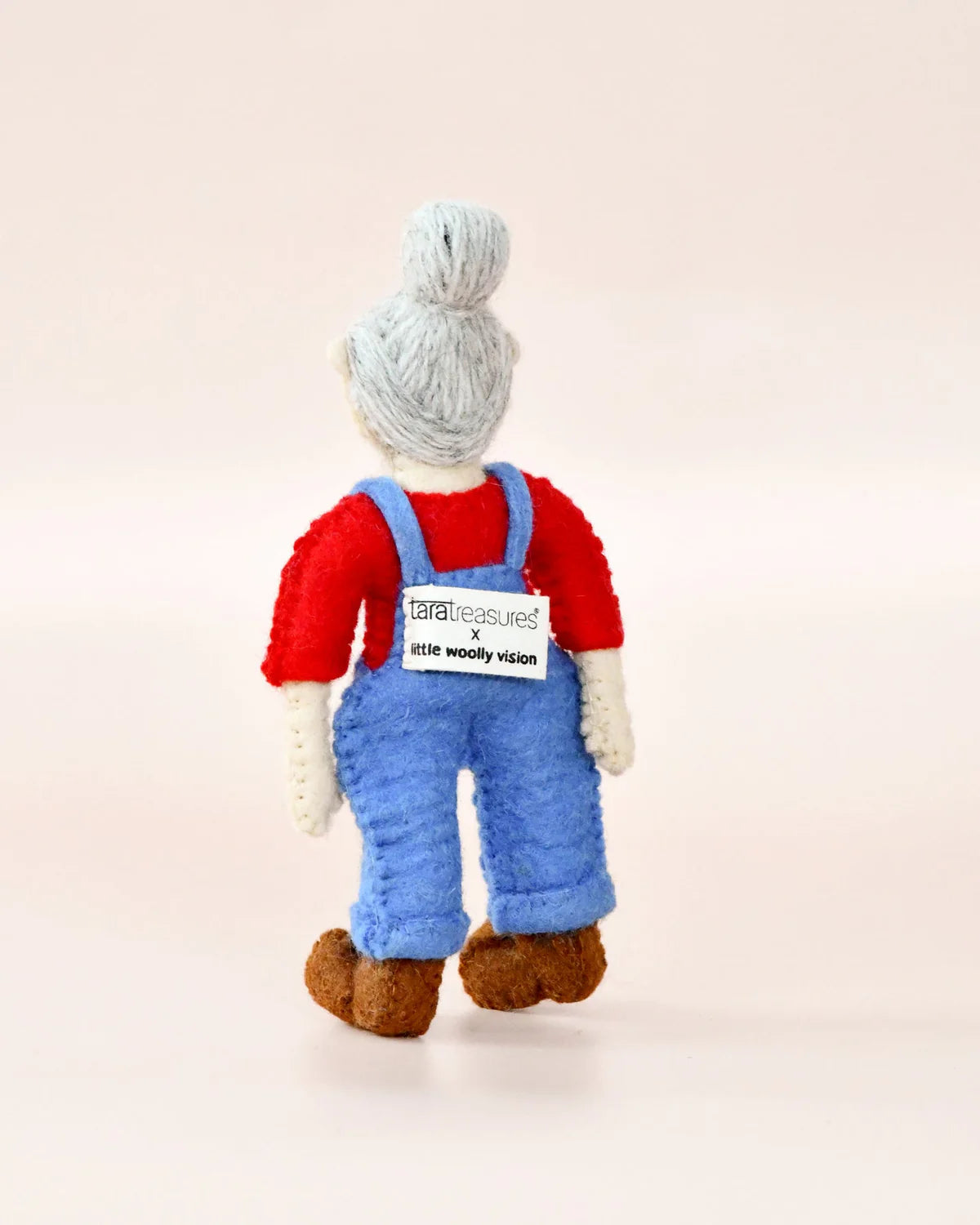 Felt Old MacDonald Female Farmer Toy | Little Woolly Vision x Tara Treasures