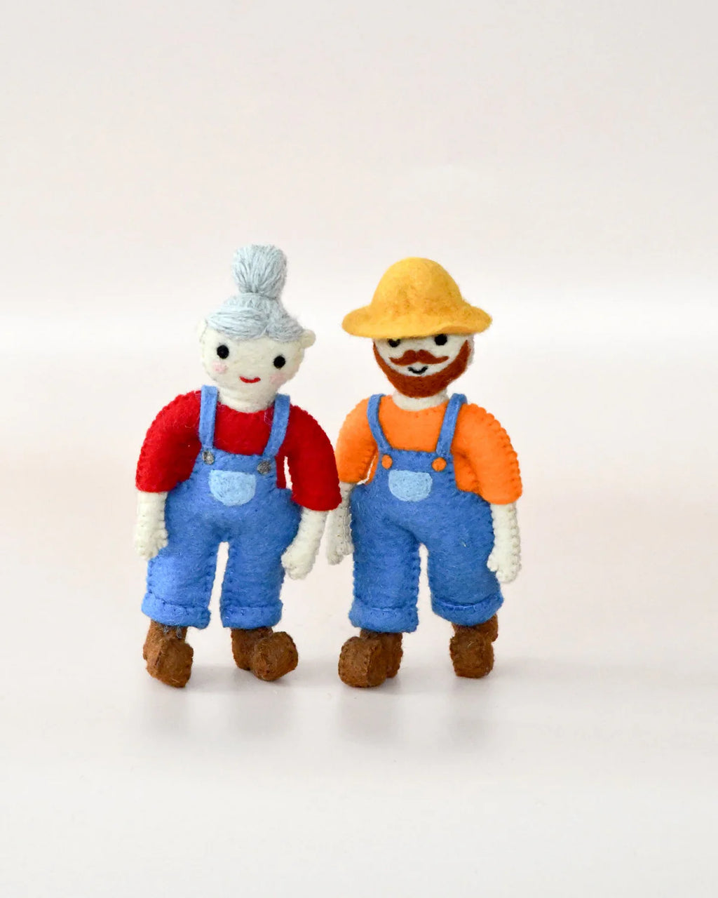 Felt Old MacDonald Female Farmer Toy | Little Woolly Vision x Tara Treasures