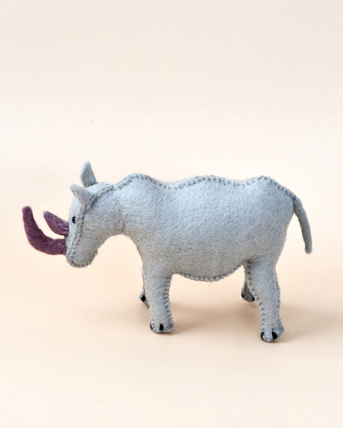 Felt Rhinoceros Soft Toy for Safari Play (New)