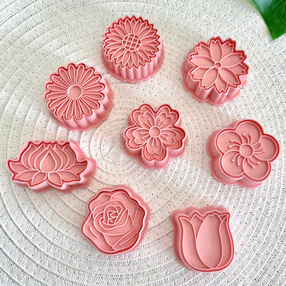 Flowers Cutters & Stamps Set