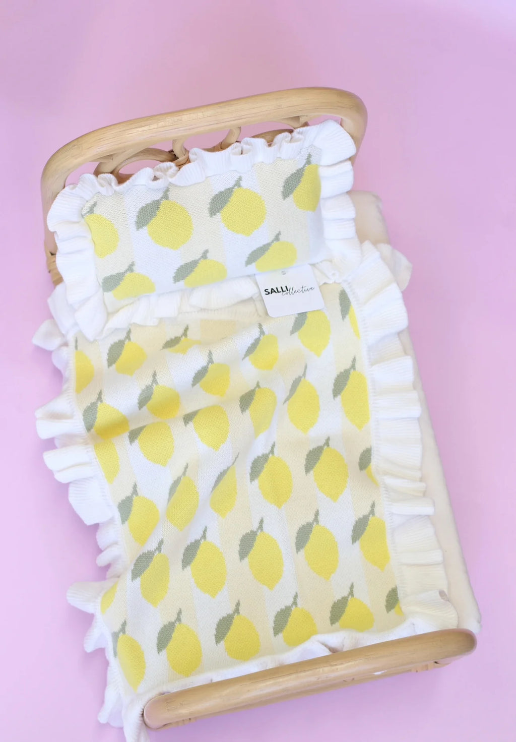 Freshly squeezed frilled doll Blanket + Pillow set