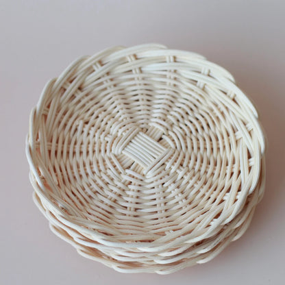 Rattan Play Plates - Set of 4