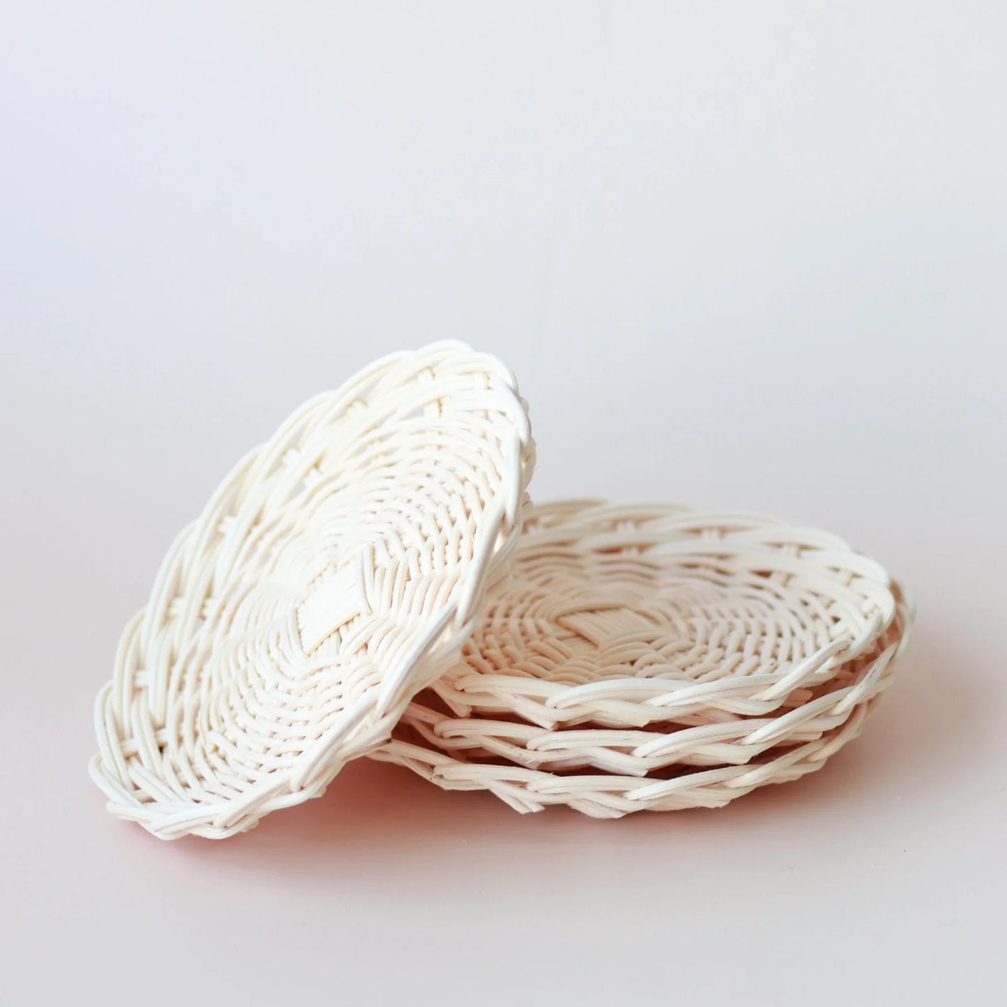 Rattan Play Plates - Set of 4