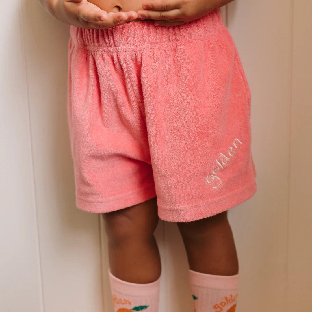 Golden Essentials Girl Shorts Meringue Pink