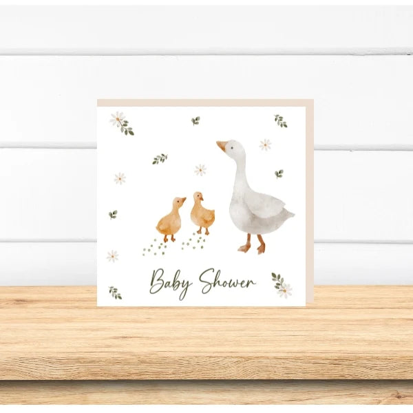Baby Shower Ducklings Greeting Card