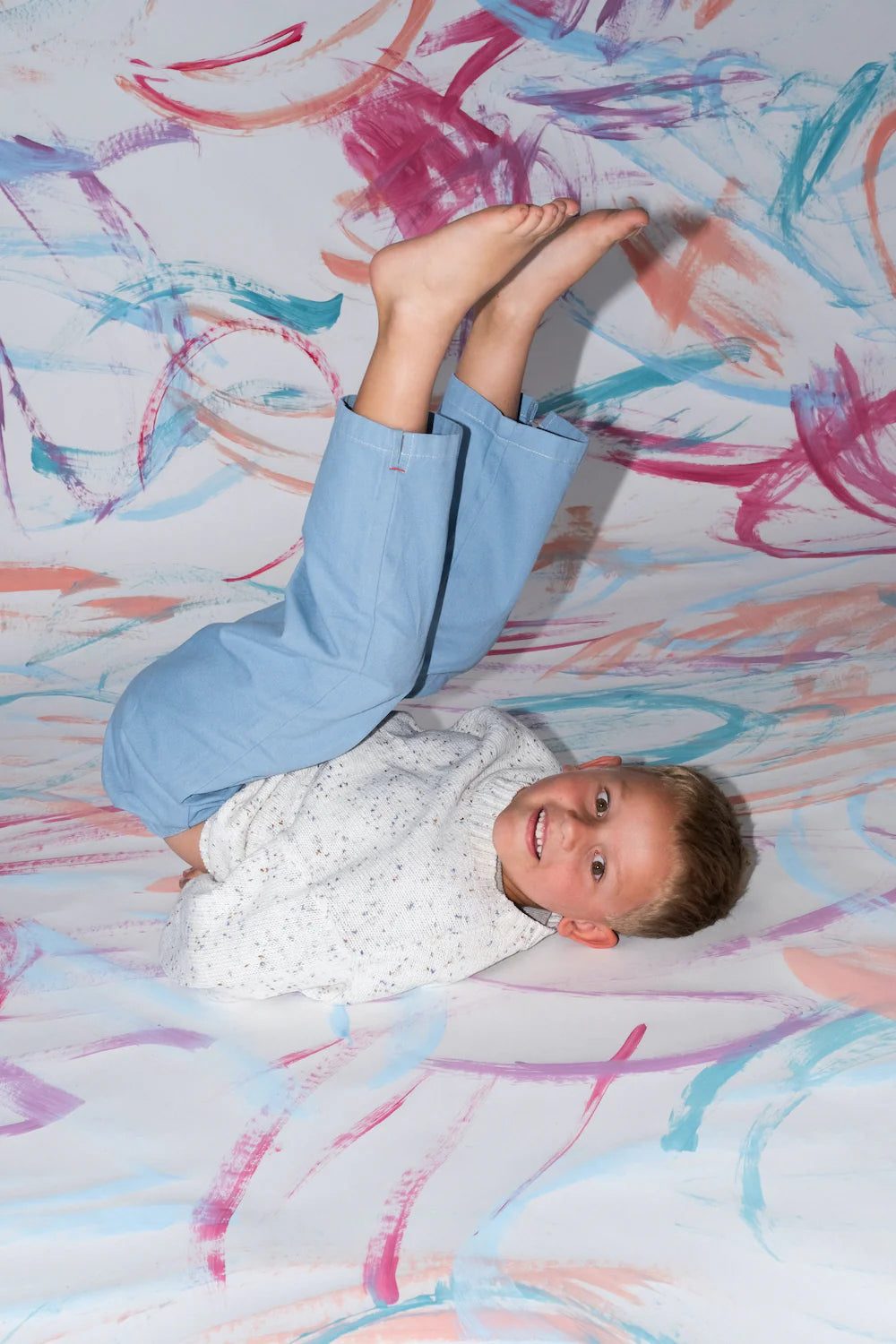 COMING SOON Organic Funfetti Knit Pull Over - Surf