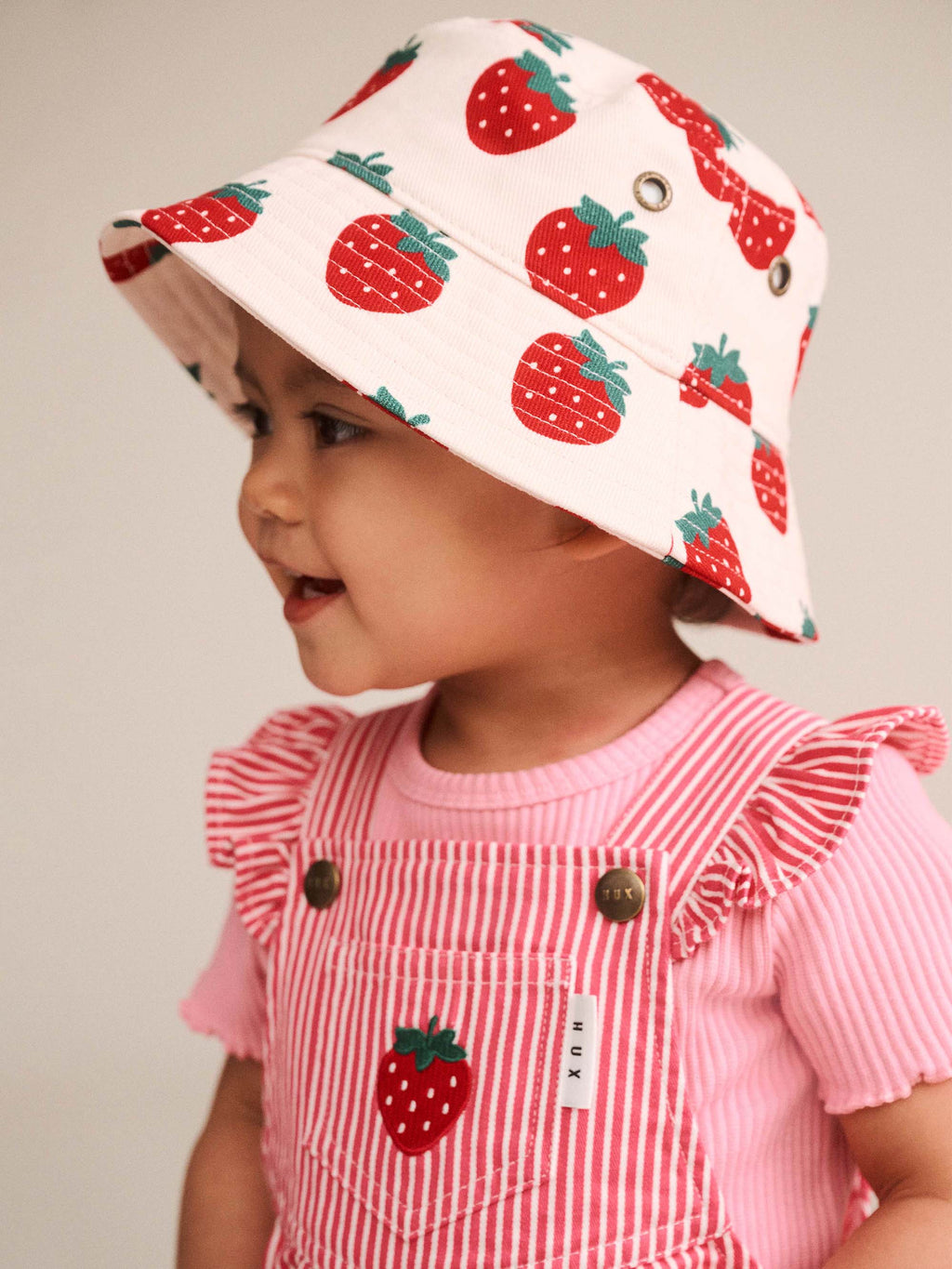 COMING SOON Strawberry Emb Stripe Playsuit