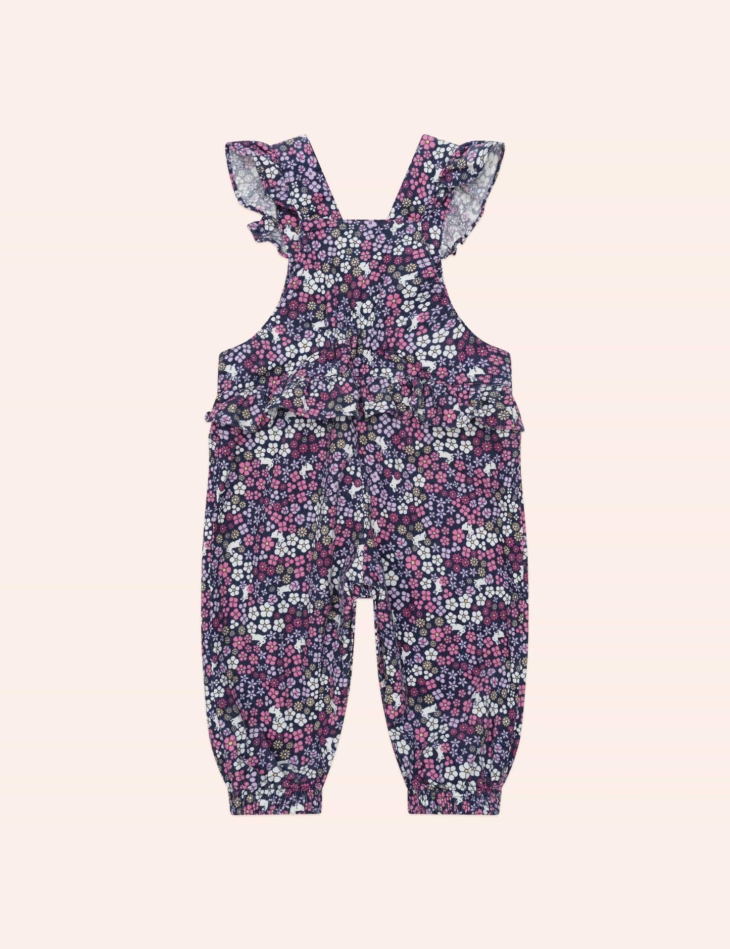 Midnight Flower Garden Frill Overall