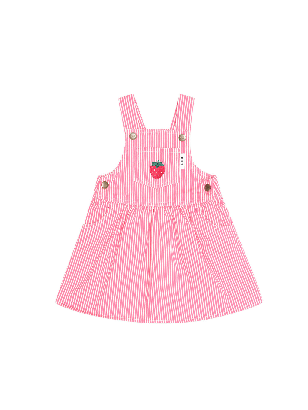 COMING SOON Strawberry Emb Stripe Pinafore