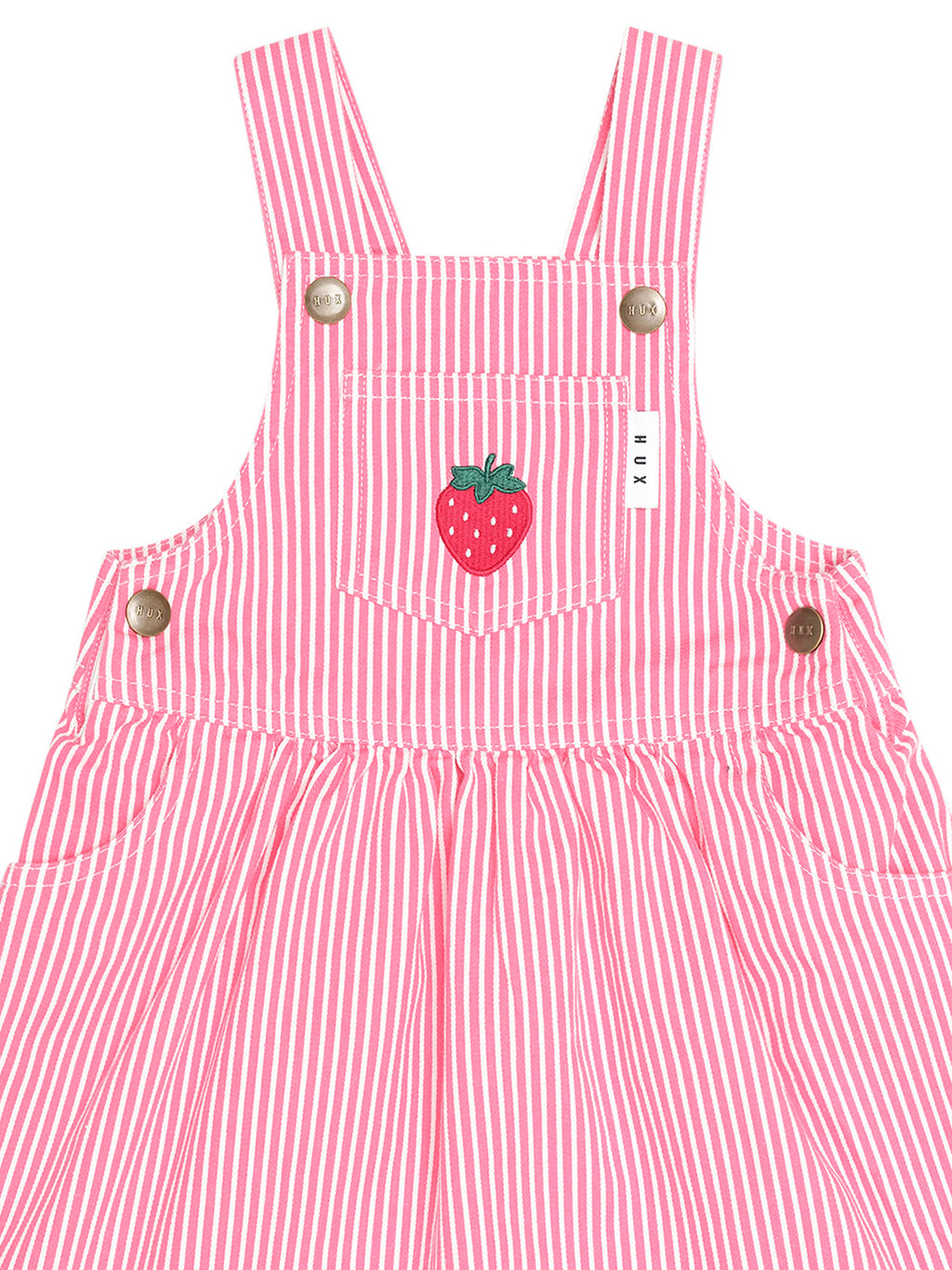 COMING SOON Strawberry Emb Stripe Pinafore
