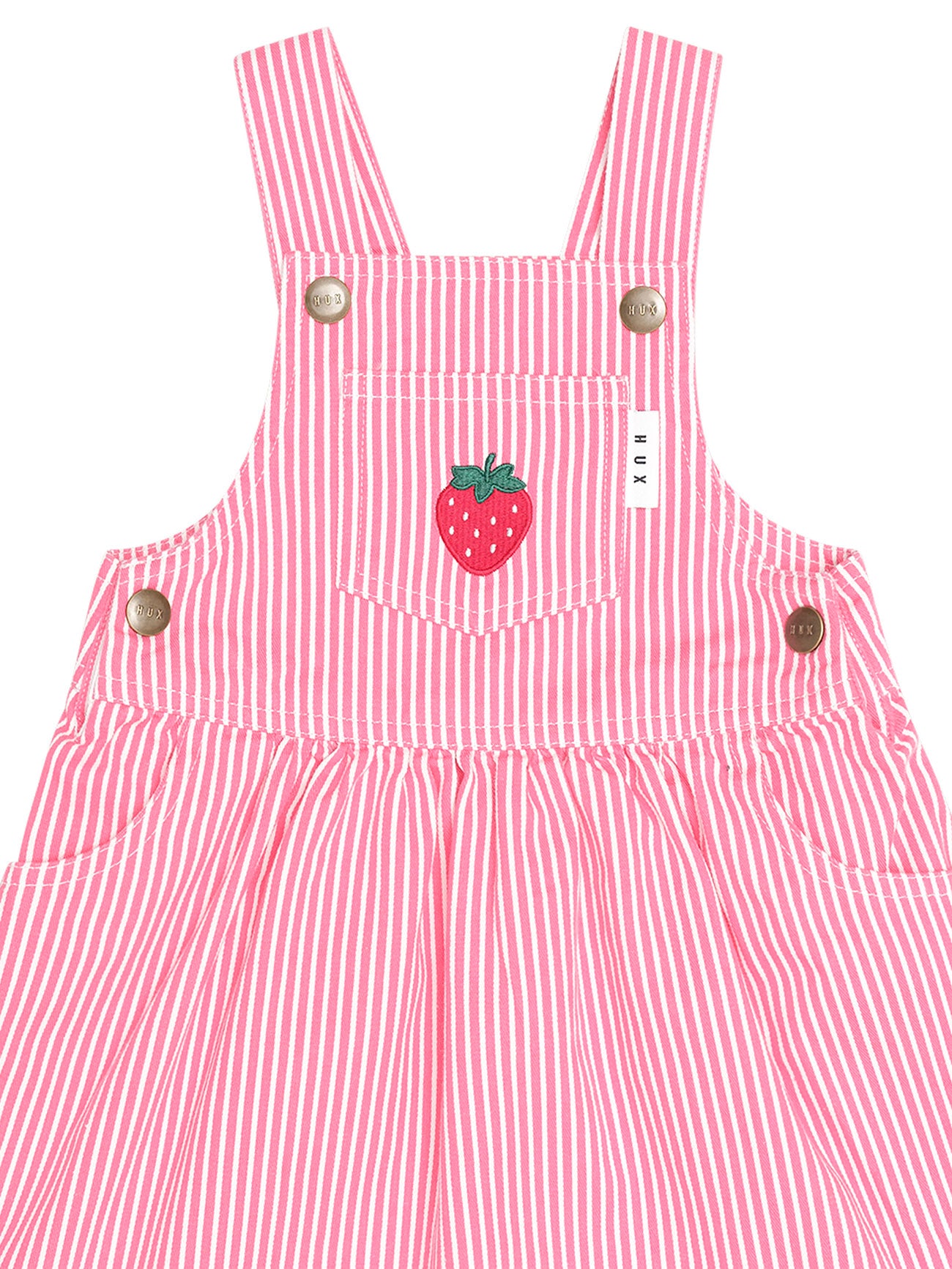 COMING SOON Strawberry Emb Stripe Pinafore