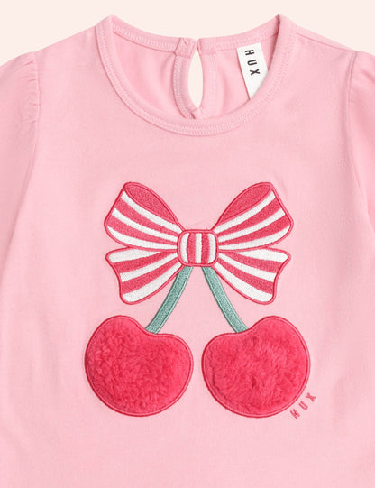 Cherry Pie Puff Sleeve Top