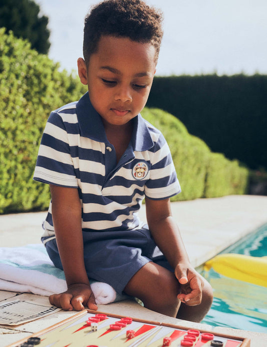Stripe Polo Tee