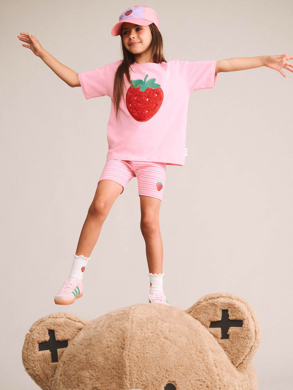 COMING SOON Strawberry Crme Stripe Bike Short