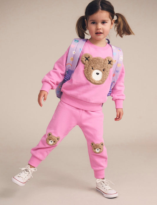 Fuschia Furry Huxbear Sweatshirt