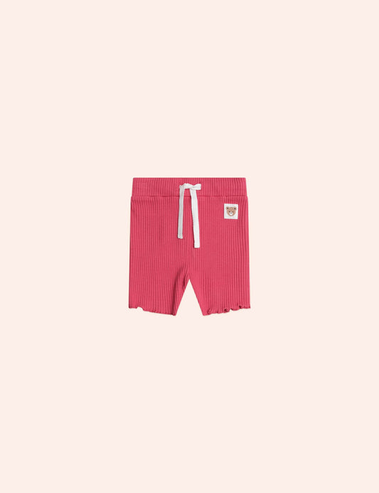 Cherry Rib Bike Shortie