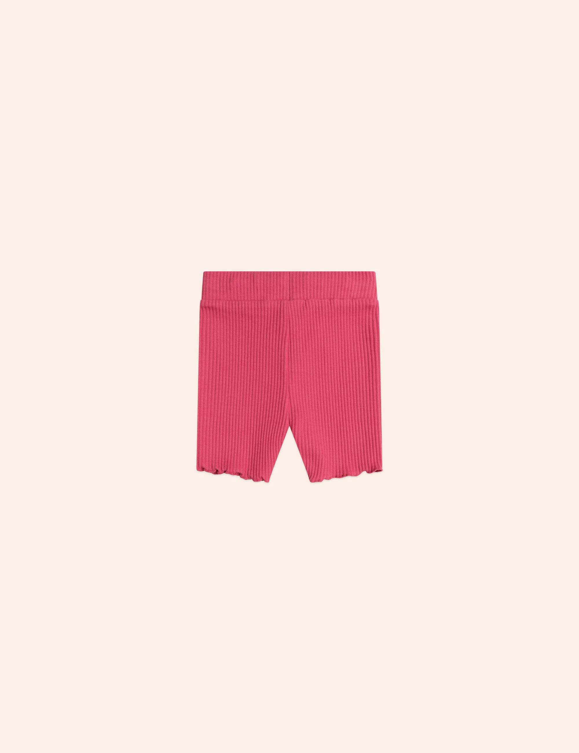 Cherry Rib Bike Shortie