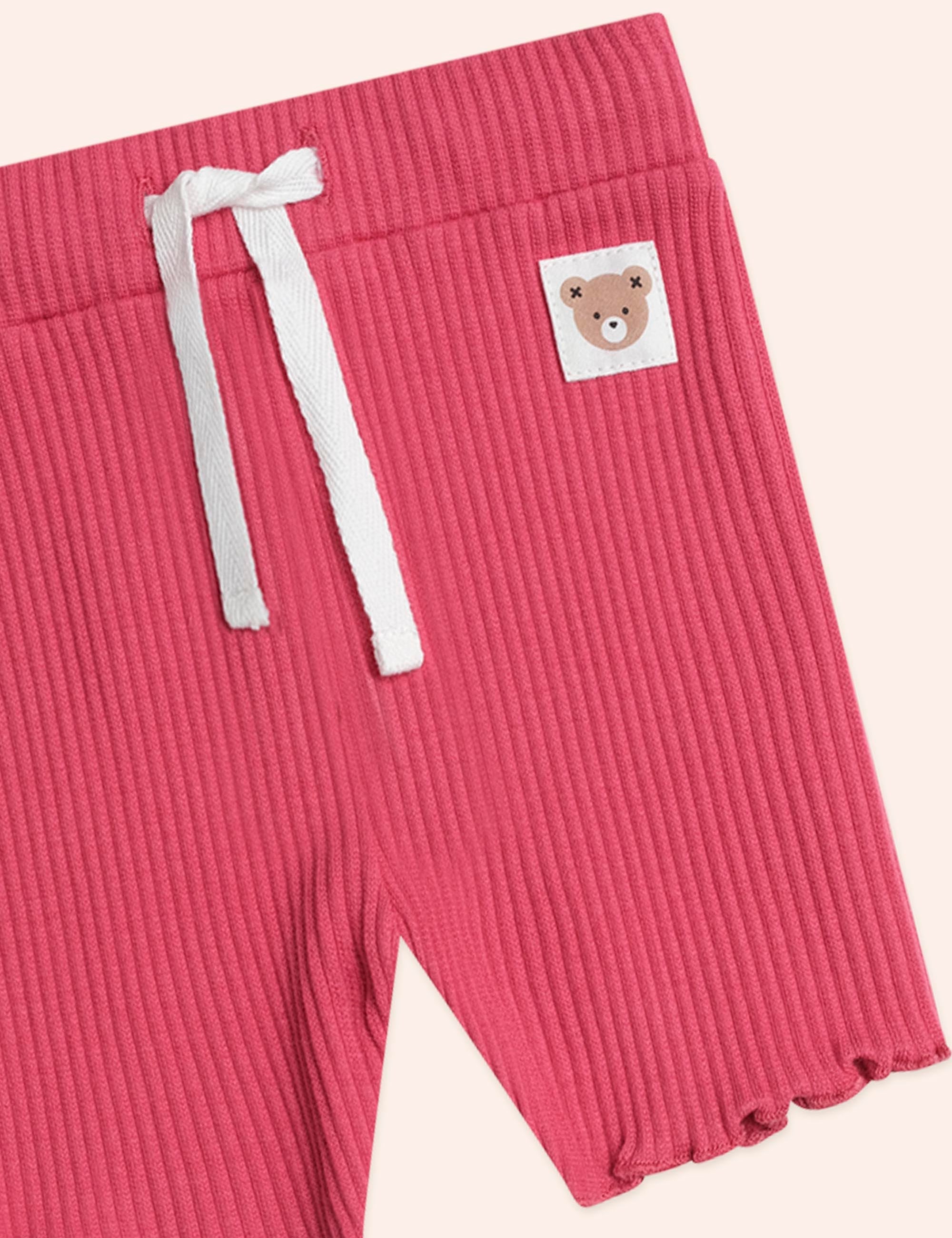 Cherry Rib Bike Shortie