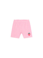 Strawberry Crme Stripe Bike Short