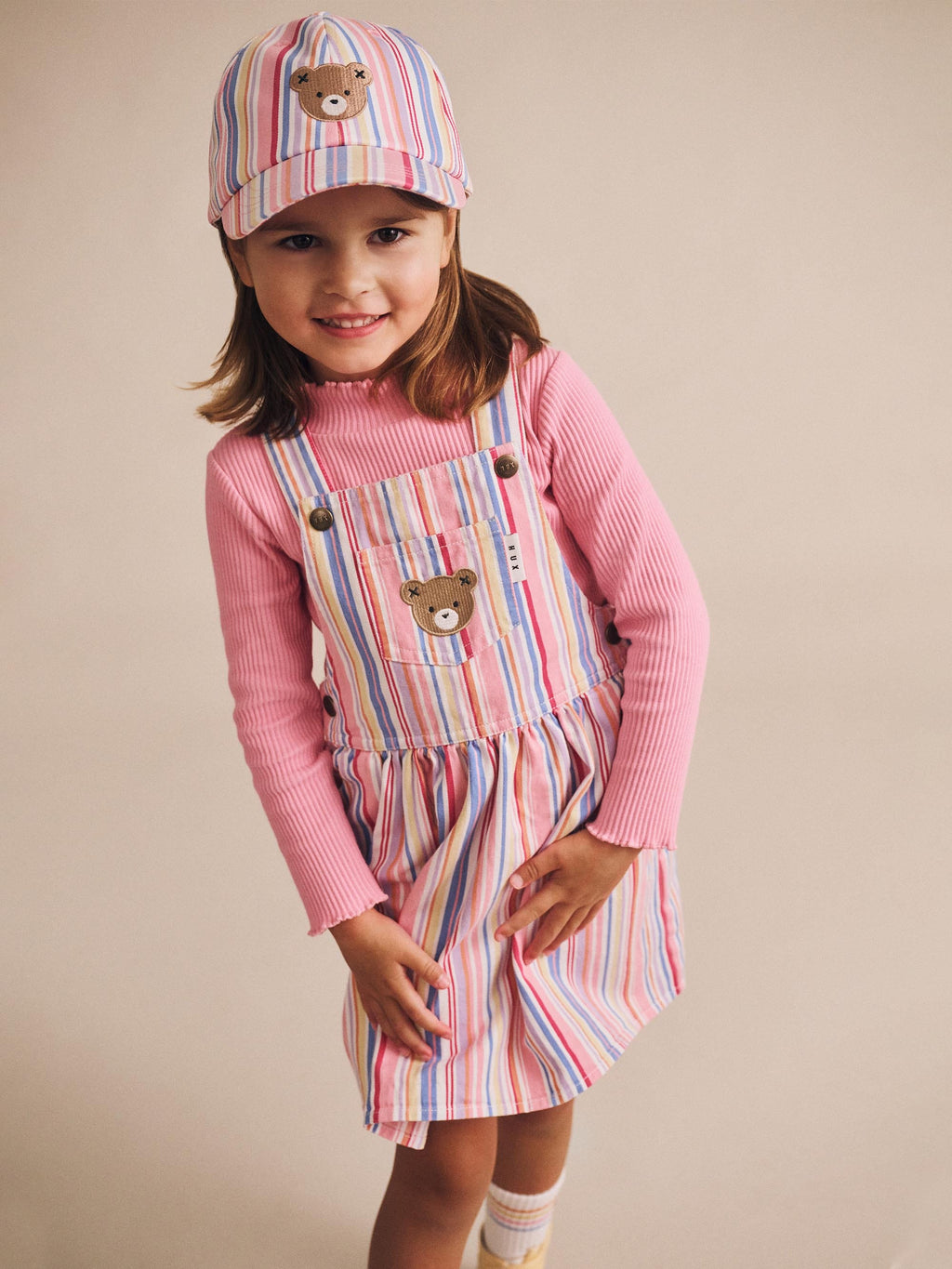 Pastel Stripe Huxbear Cap
