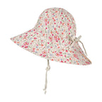 Wanderer' Panelled Bucket Sun Hat - Francesca / Flax