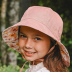 Wanderer' Panelled Bucket Sun Hat - Peggy / Rosa