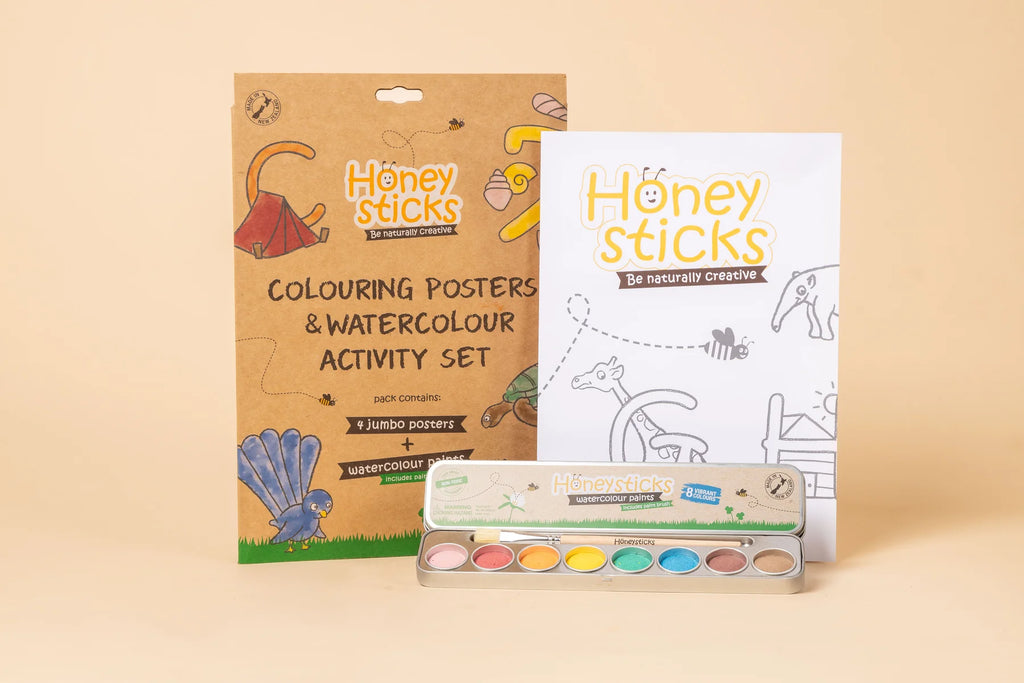Jumbo Posters & Watercolour Paints Activity Set