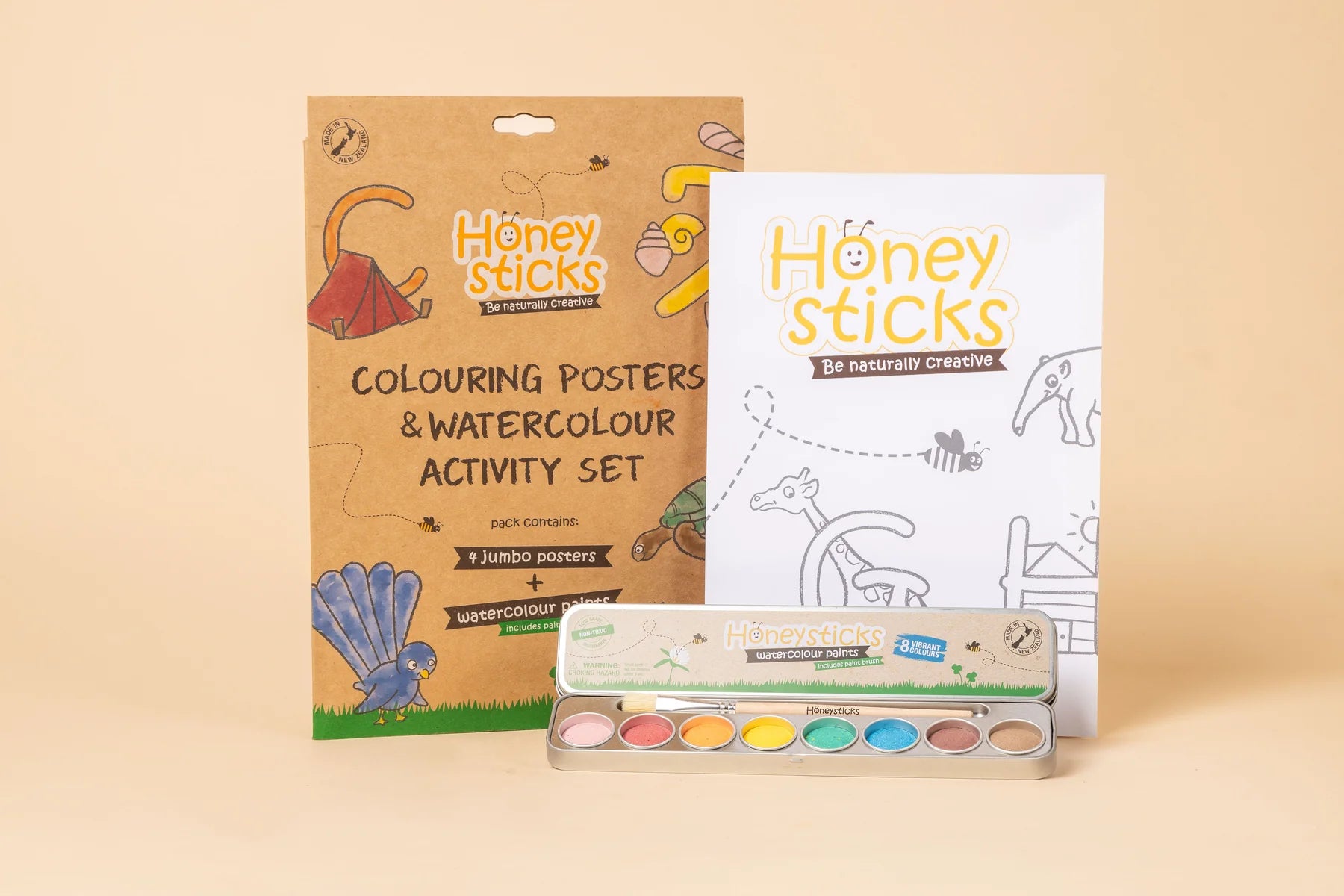 Jumbo Posters & Watercolour Paints Activity Set