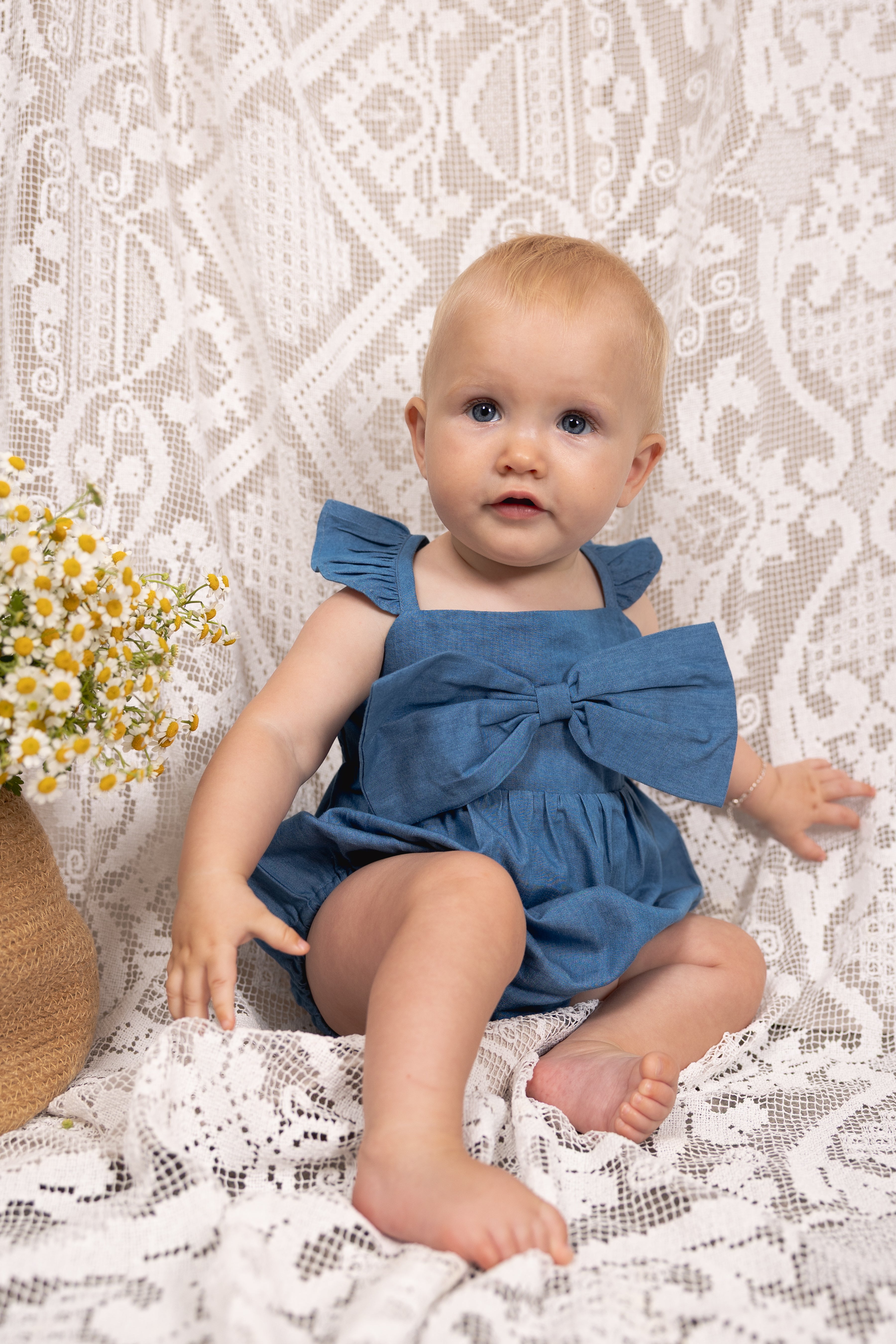 Belle Playsuit - Chambray