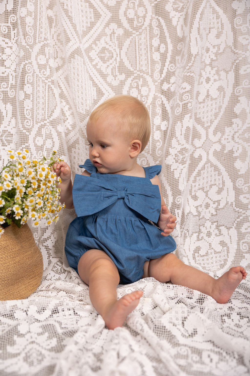 Belle Playsuit - Chambray