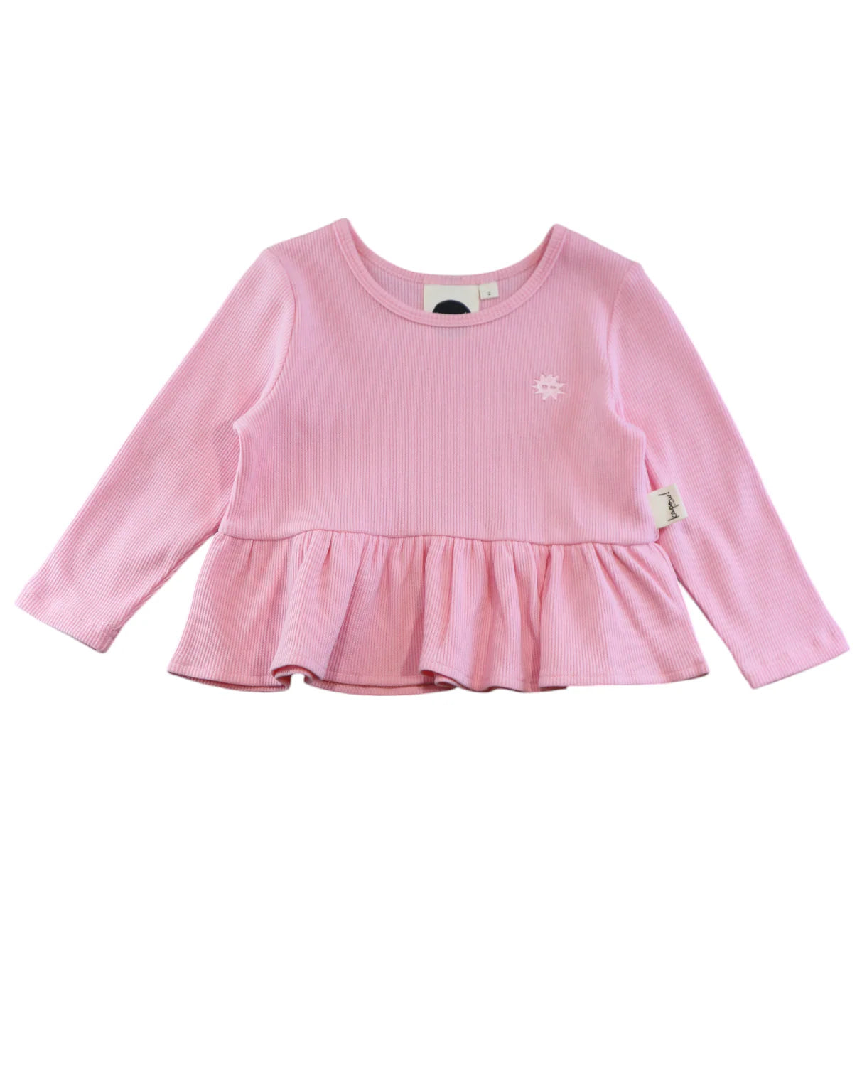 Candy Waffle LS Peplum