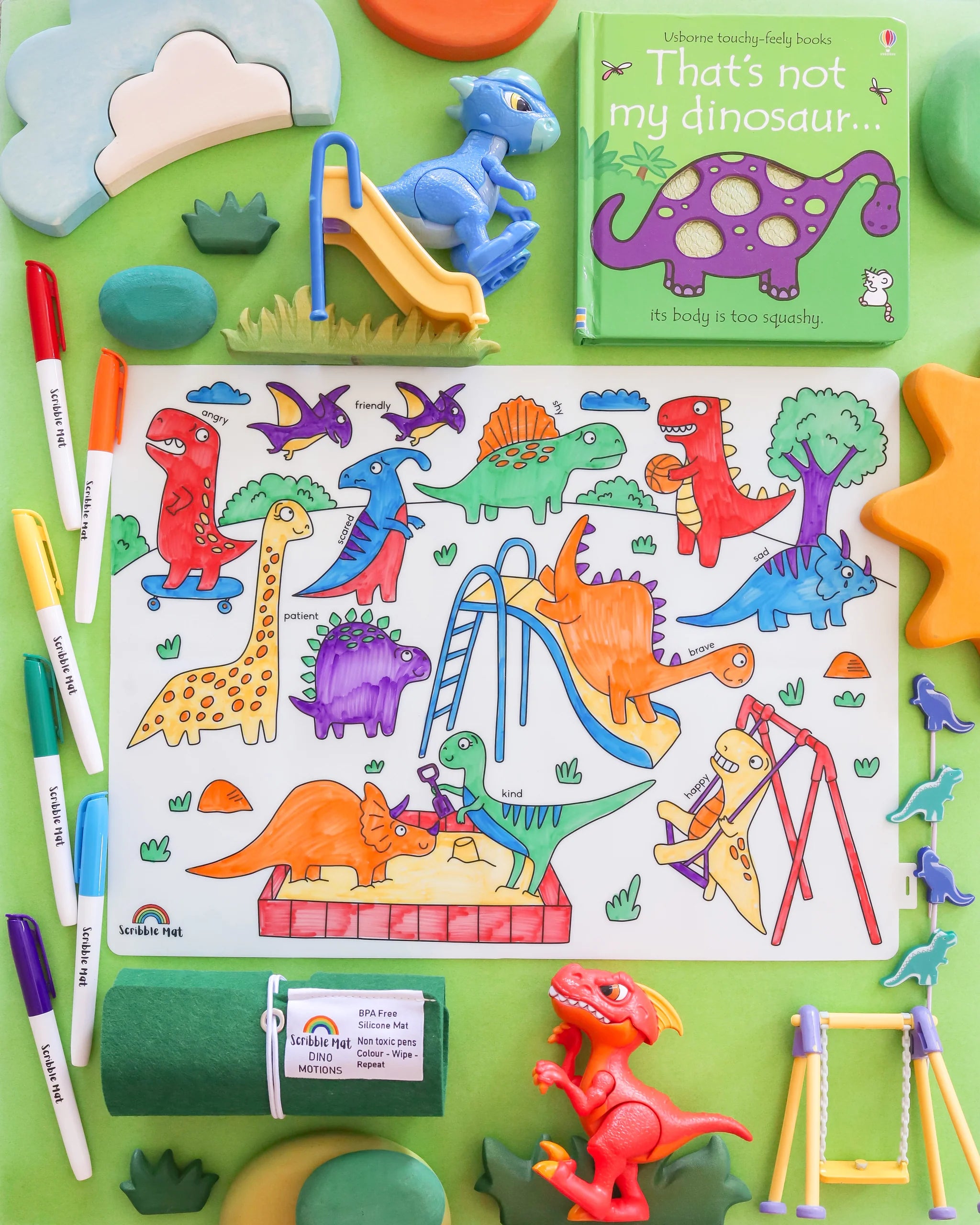 PREORDER Dino Motions Scribble Mat