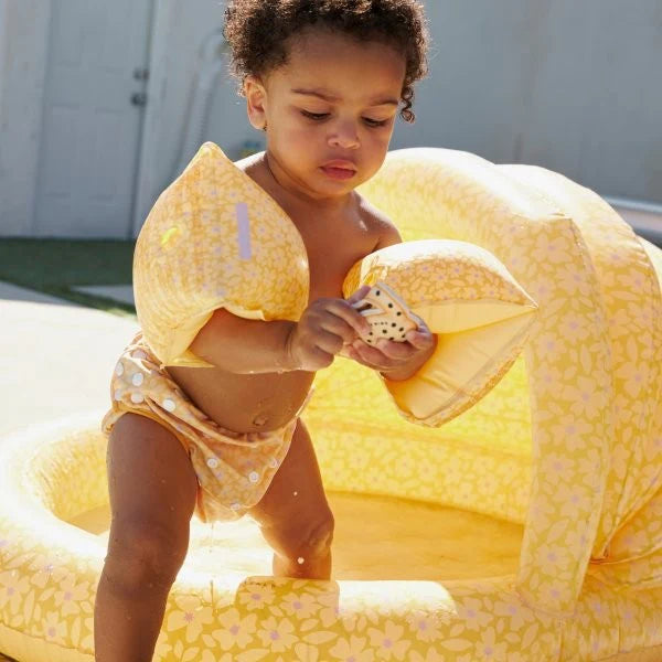 Inflatable Children's Pool with Canopy - Florish Yellow,