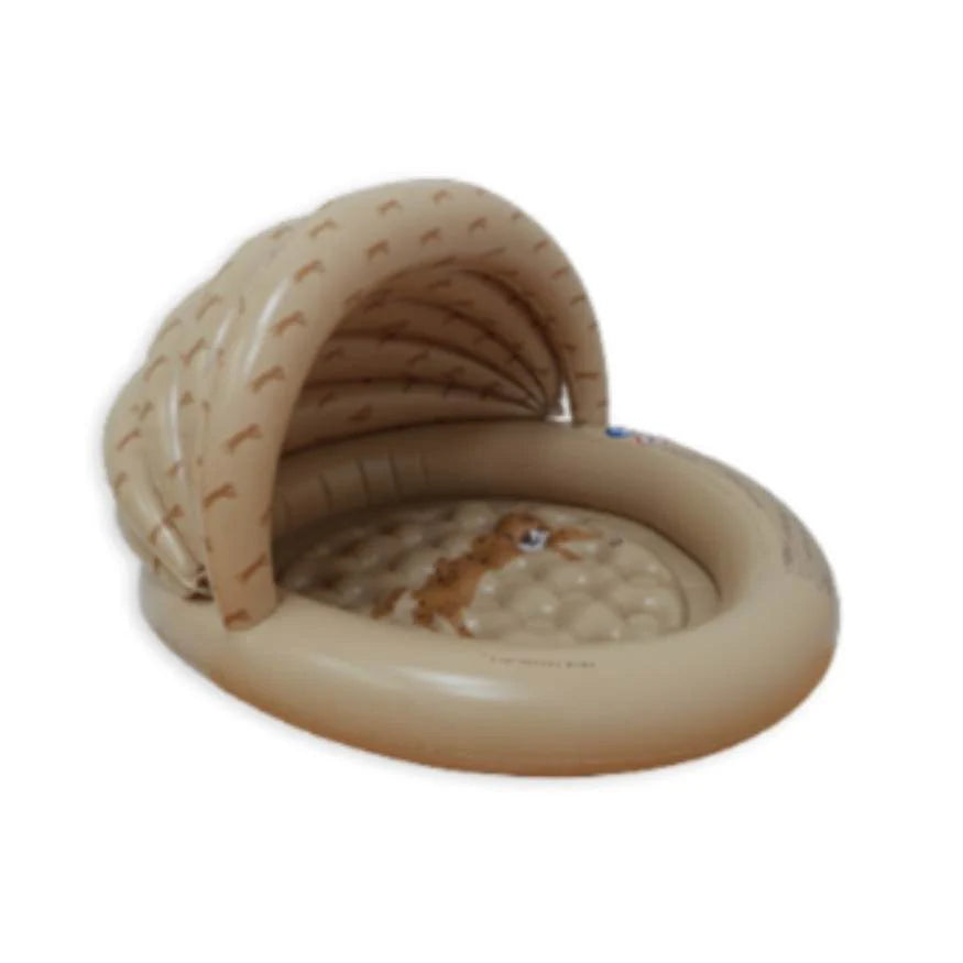 Inflatable Children's Pool with Canopy - Leopard
