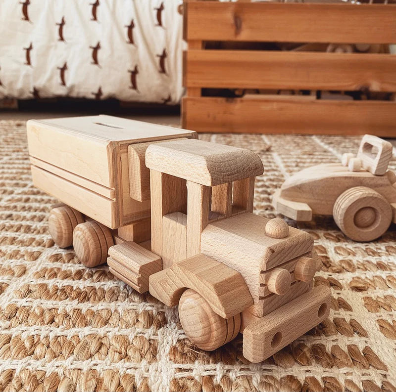 Wooden Money Box Truck Small - Jessie