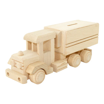 Wooden Money Box Truck Small - Jessie