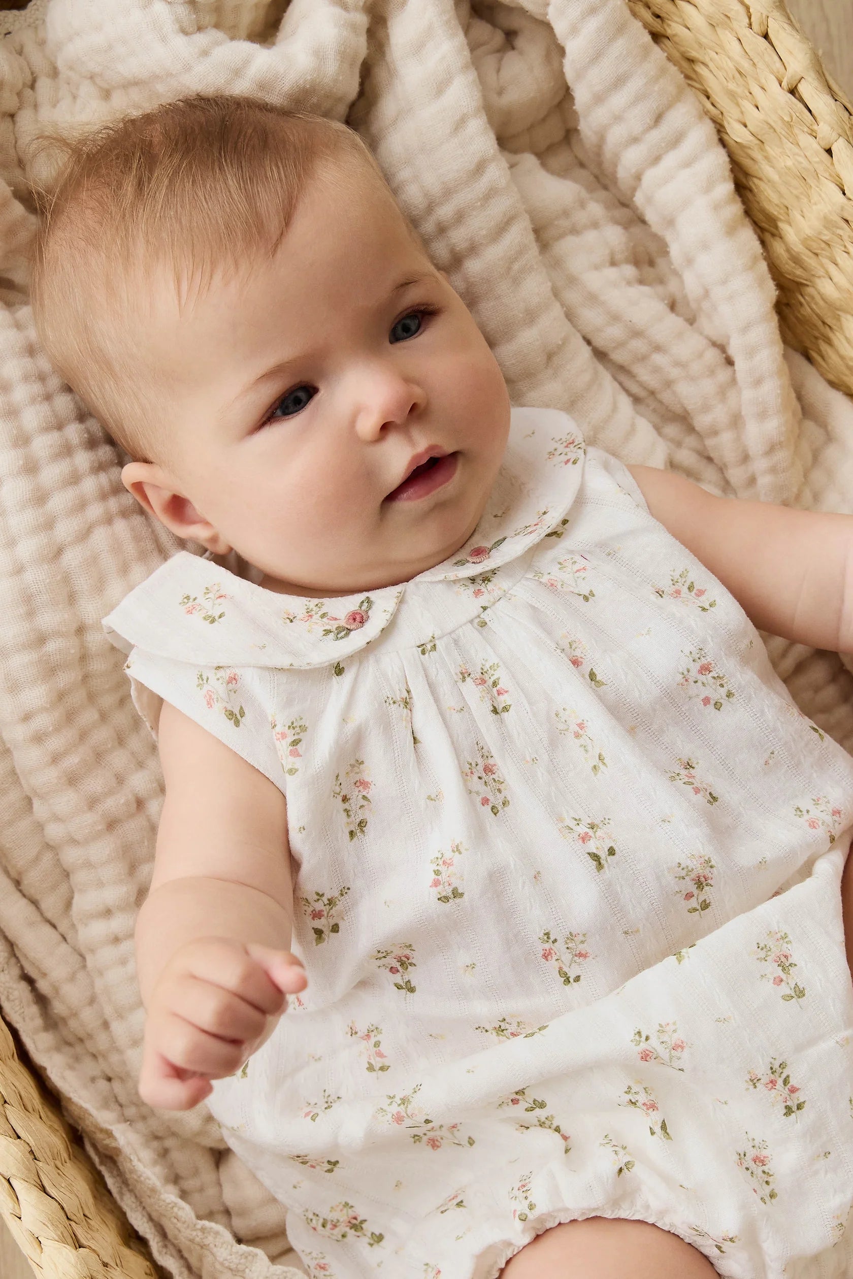 Organic Cotton Brynlee Playsuit - Josepha Egret
