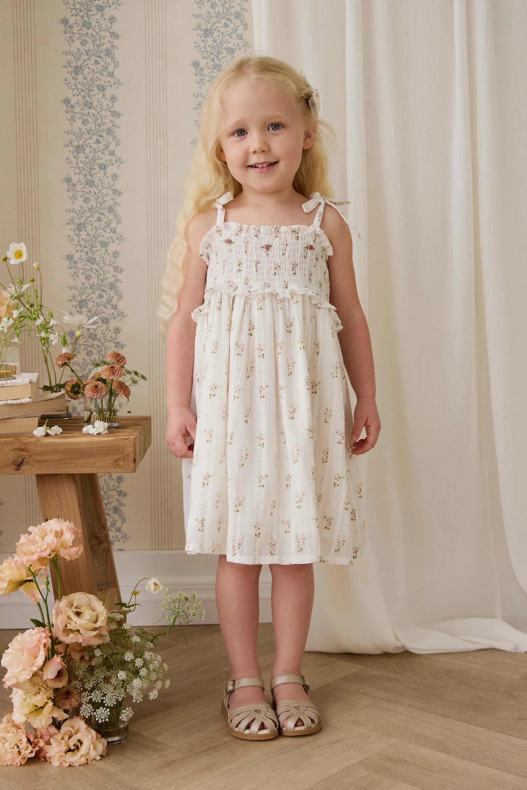 Organic Cotton Saylor Dress - Josepha Egret