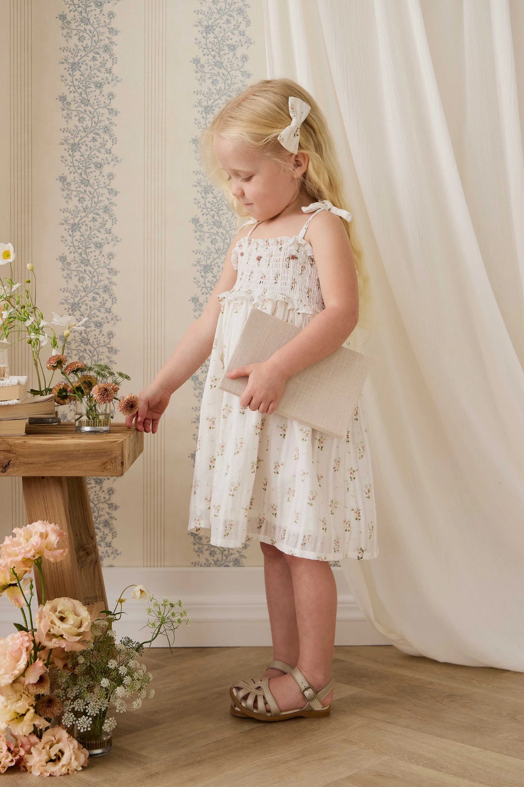 Organic Cotton Saylor Dress - Josepha Egret