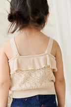 Melanie Top - Light Oatmeal Marle