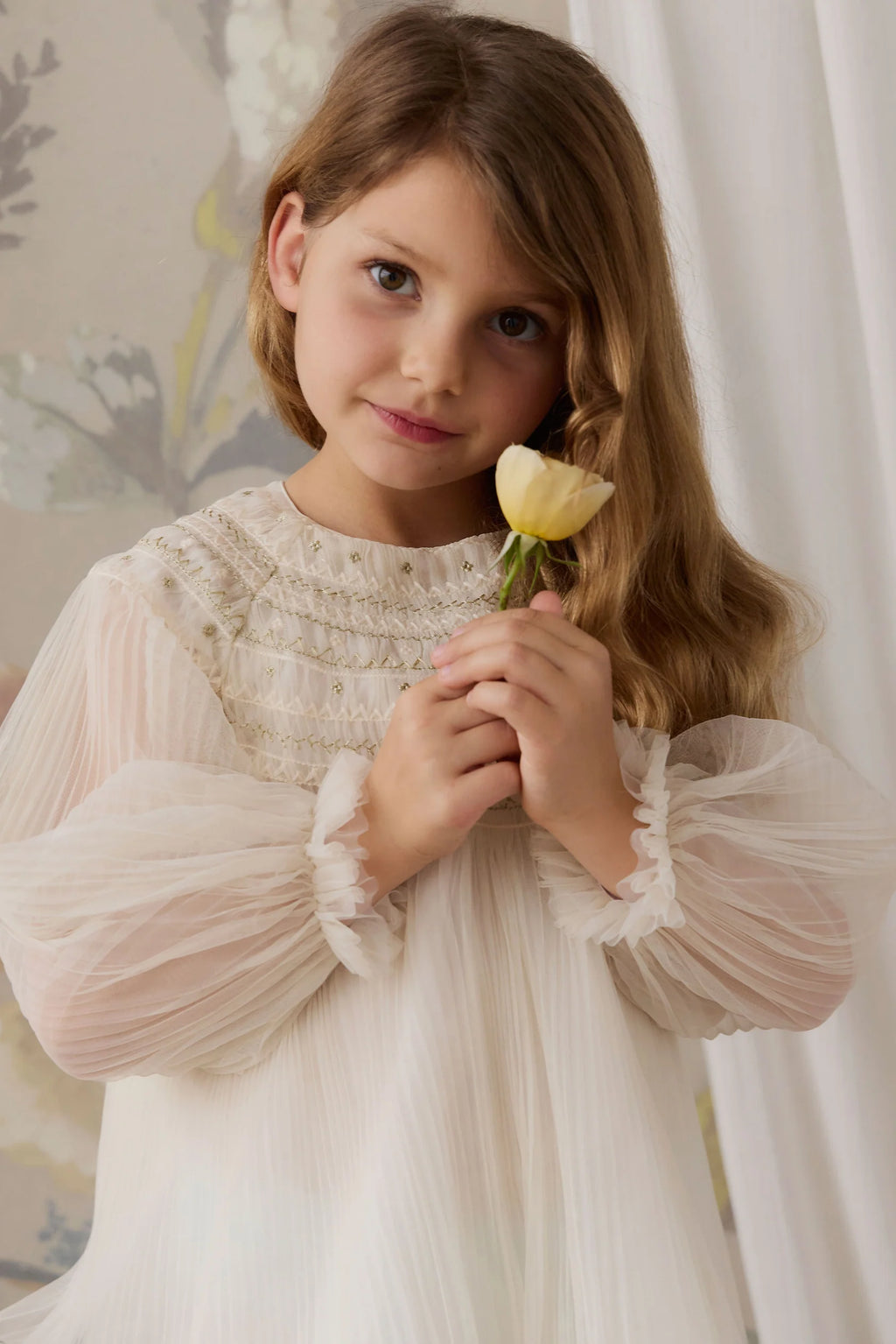 Lydie Tulle Dress - Snow Angel