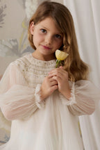 Lydie Tulle Dress - Snow Angel