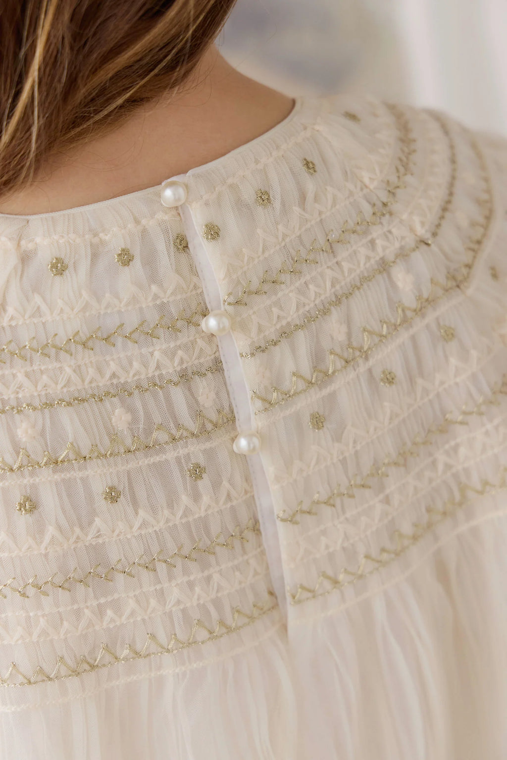 Lydie Tulle Dress - Snow Angel