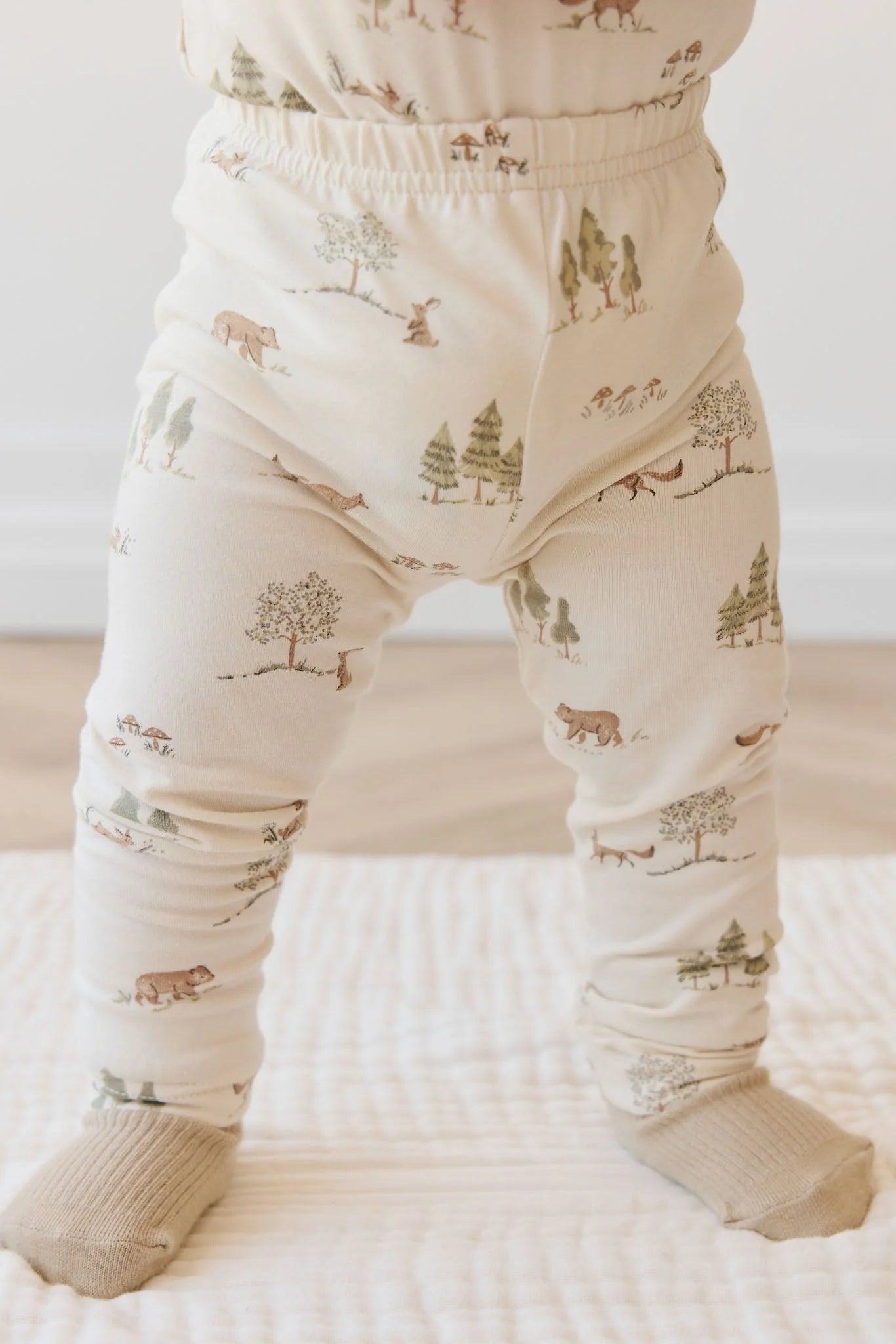 Organic Cotton Everyday Legging - Pine Forest Friends